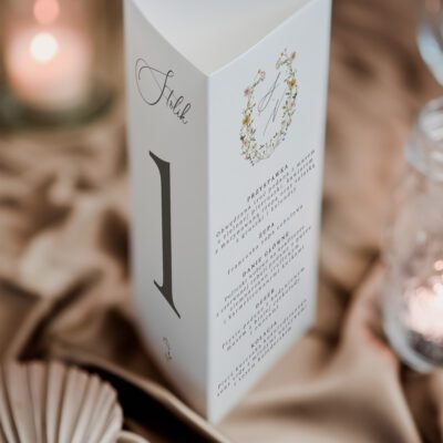 Menu stojąące Cecily